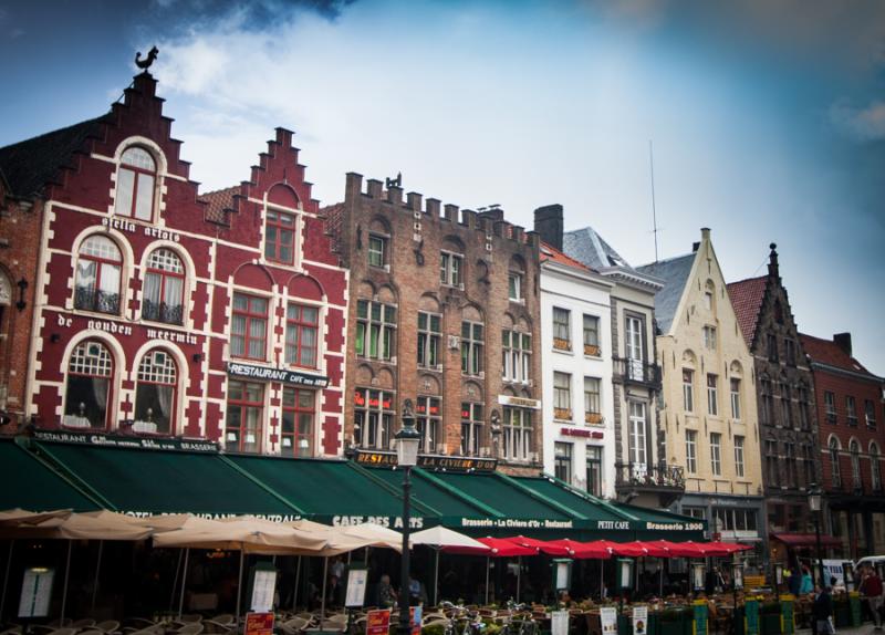 Grote Markt, Brujas, Belgica, Brucelas, Europa Occ...