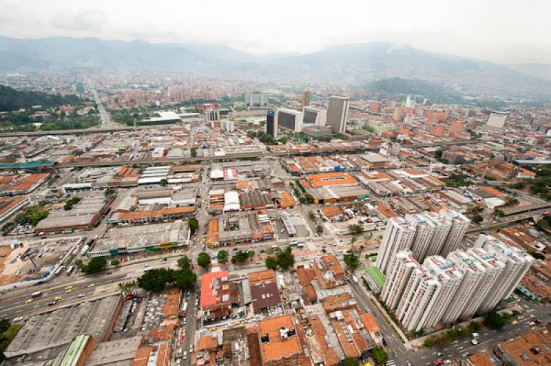 Panoramica del Centro de Medellin, Antioquia, Colo...