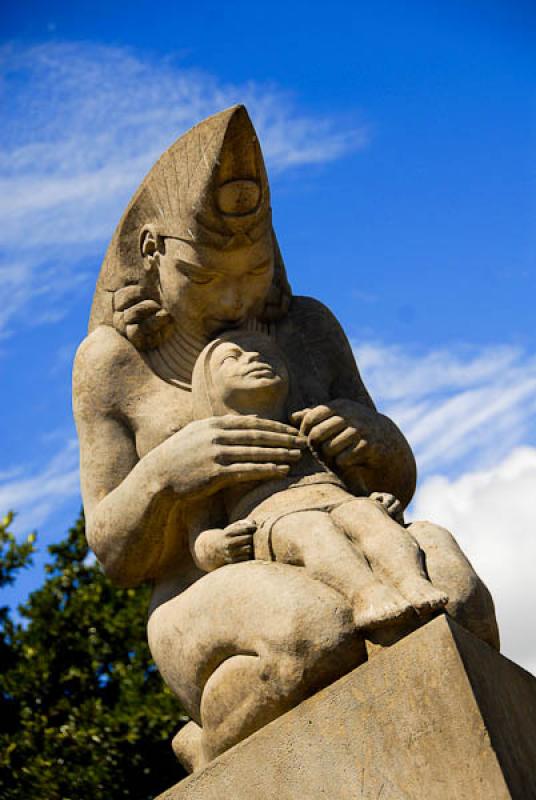 Monumento a la Raza Chibcha, Parque Santander, Chi...