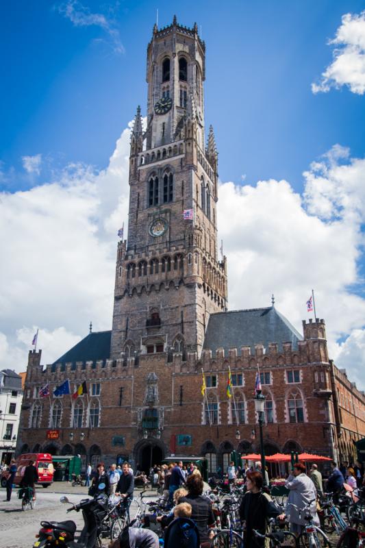 Campanario de Belfort, Brujas, Belgica, Brucelas, ...