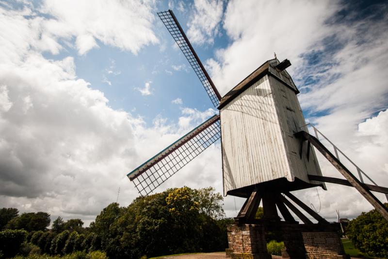 Molino de Viento, Brujas, Belgica, Brucelas, Europ...