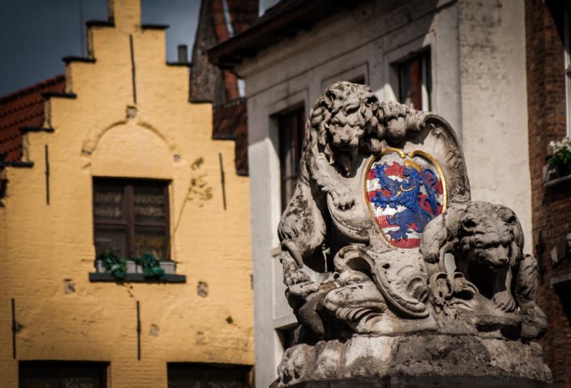 Blason de la Ciudad de Brujas, Belgica, Brucelas, ...