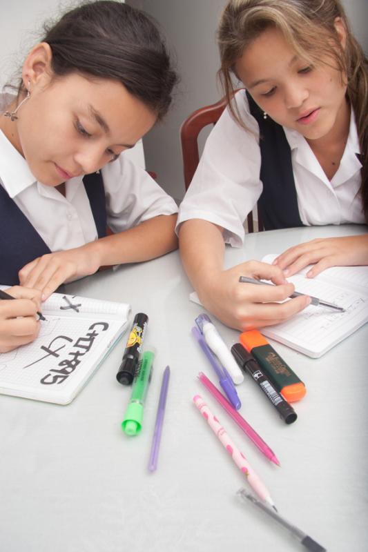 Niñas Estudiando