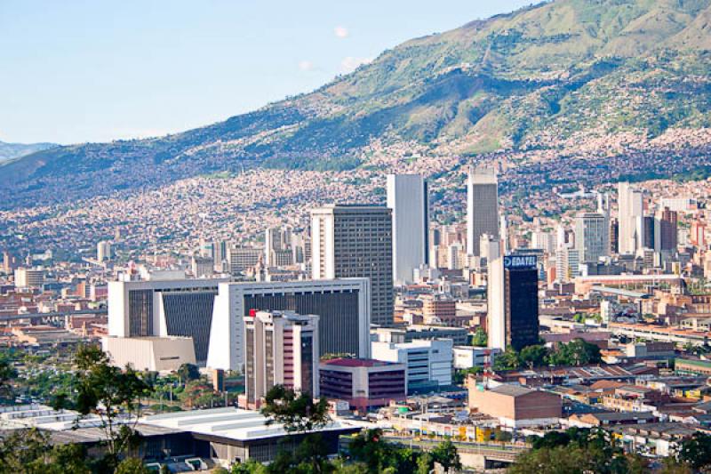 Panoramica de la Ciudad de Medellin, Antioquia, Co...