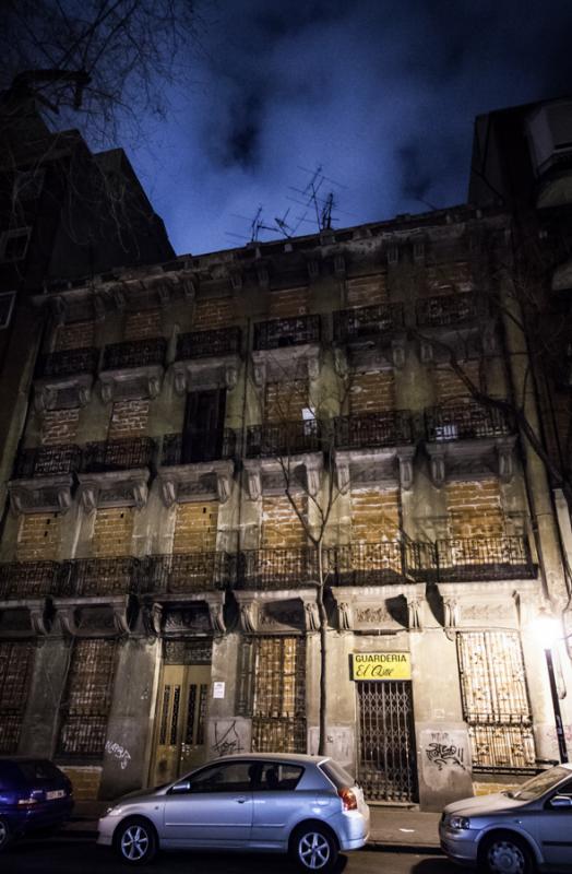 Edificio Antiguo del Centro de Madrid, España, Eu...