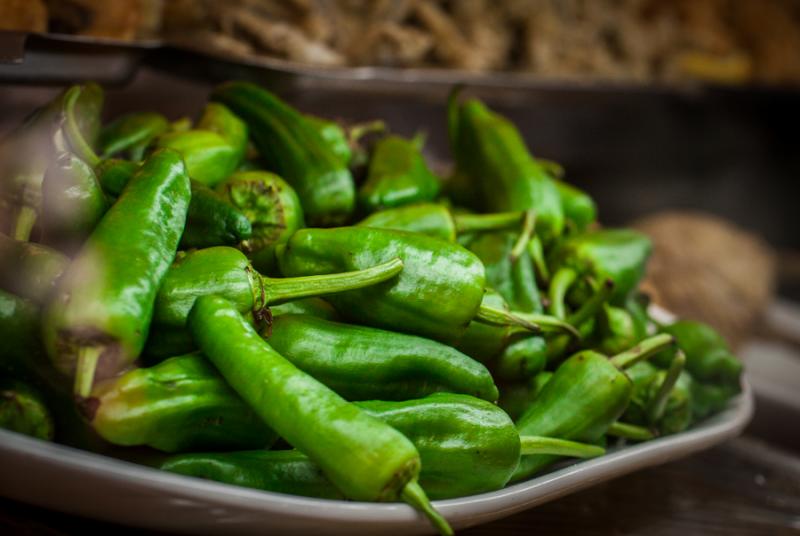 Plato con Chiles, Madrid, España, Europa