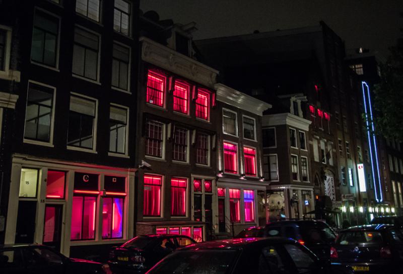 Barrio Rojo, Amsterdam, Holanda, Paises Bajos, Eur...