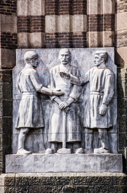 Escultura de Amsterdam, Holanda, Paises Bajos, Eur...