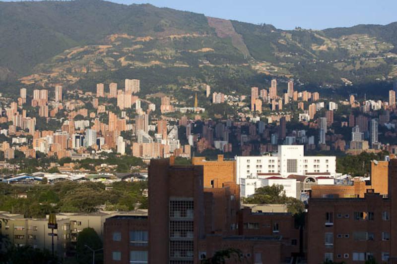 Panoramica del El Poblado, Medellin, Antioquia, Co...