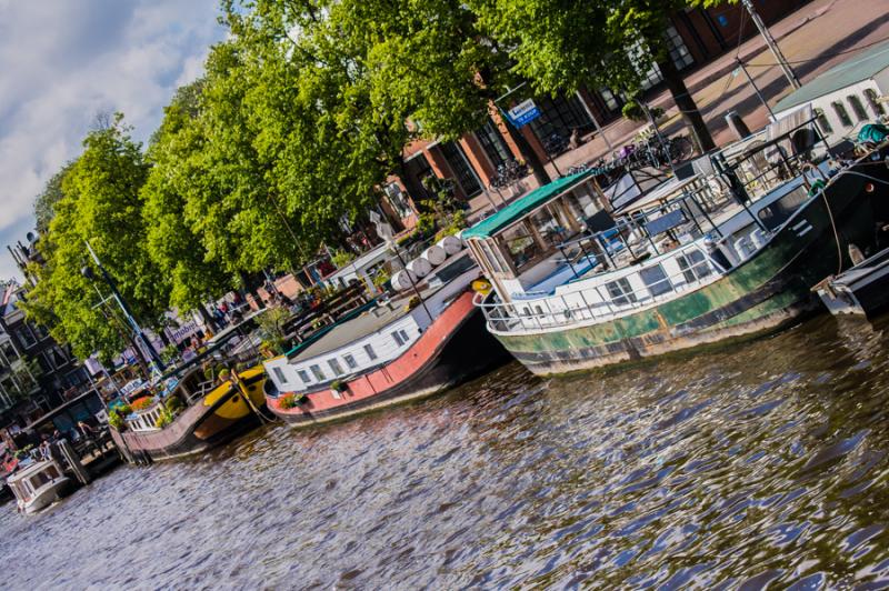 Canal Binnen Amstel, Amsterdam, Holanda, Paises Ba...