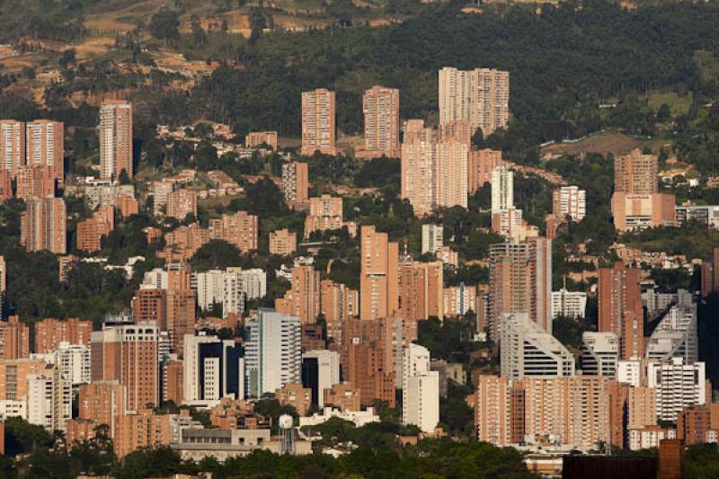 Panoramica del El Poblado, Medellin, Antioquia, Co...