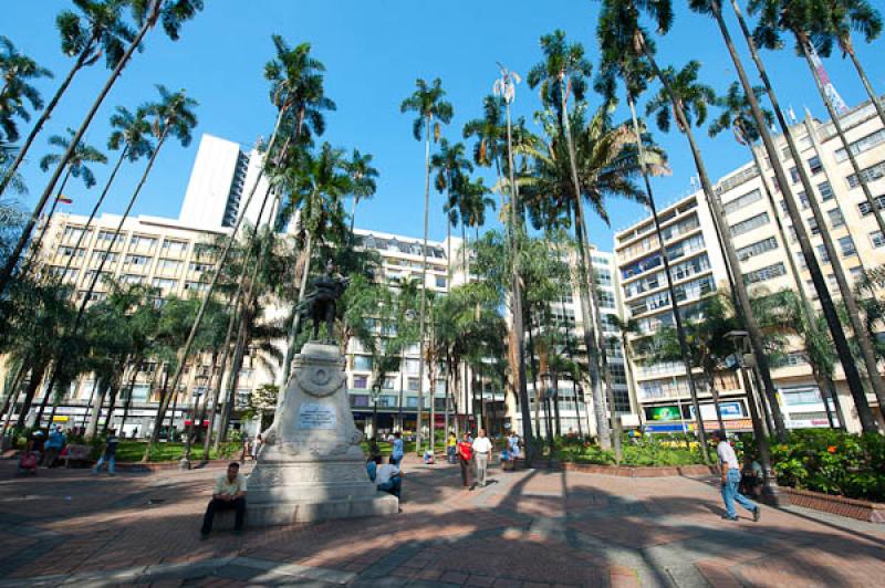 Plaza de Caicedo, Cali, Santiago de Cali, Valle de...