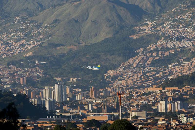 Panoramica del El Poblado, Medellin, Antioquia, Co...