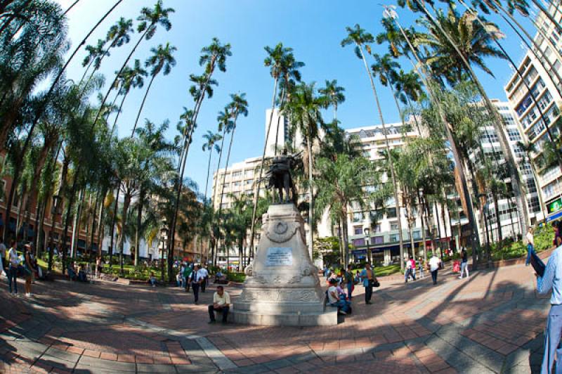 Plaza de Caicedo, Cali, Santiago de Cali, Valle de...