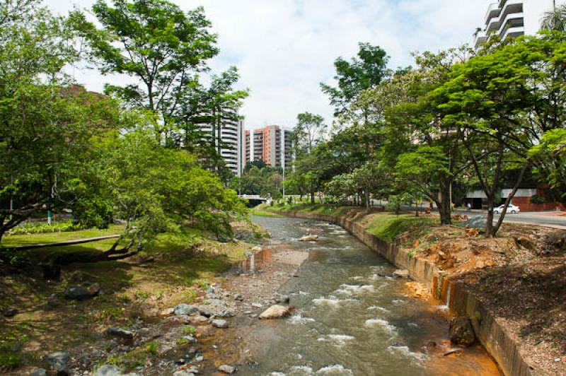 Rio Cali, Cali, Santiago de Cali, Valle del Cauca,...