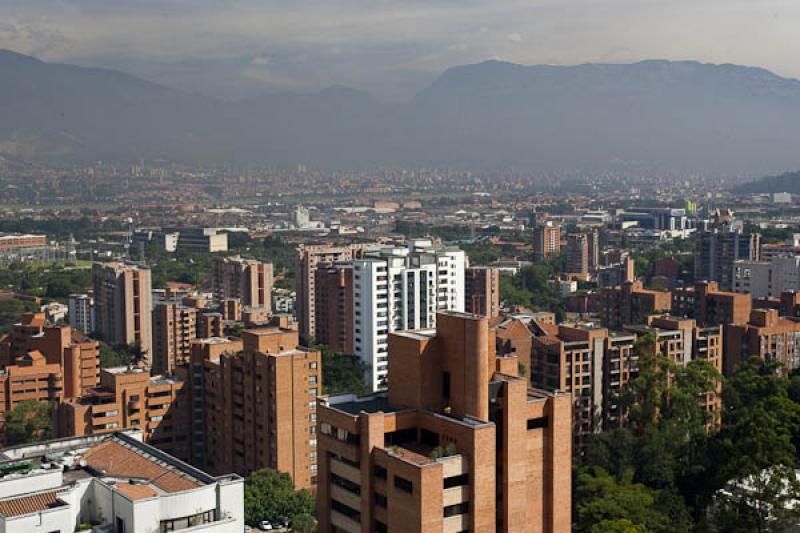 Panoramica El Poblado, Medellin, Antioquia, Colomb...