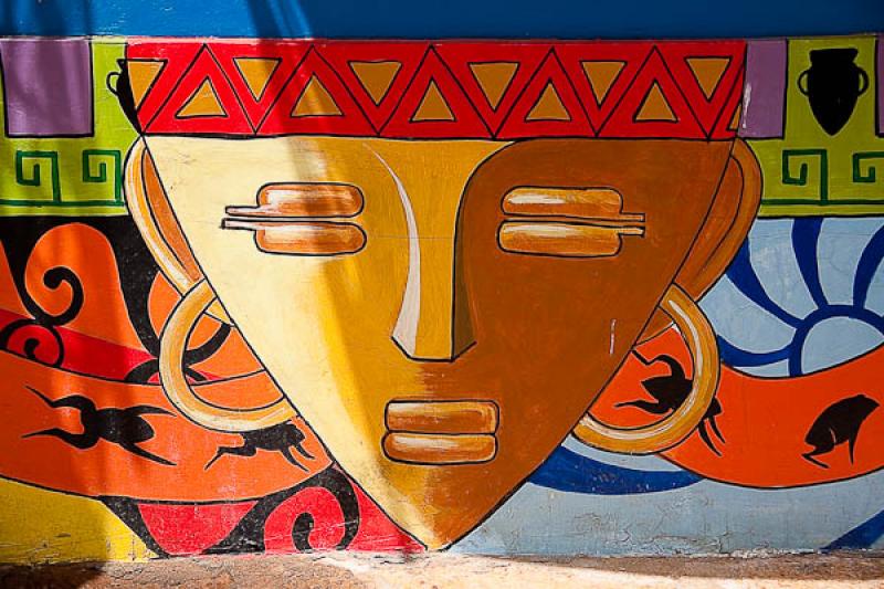 Mural Artesanal, Raquira, Boyaca, Tunja, Colombia