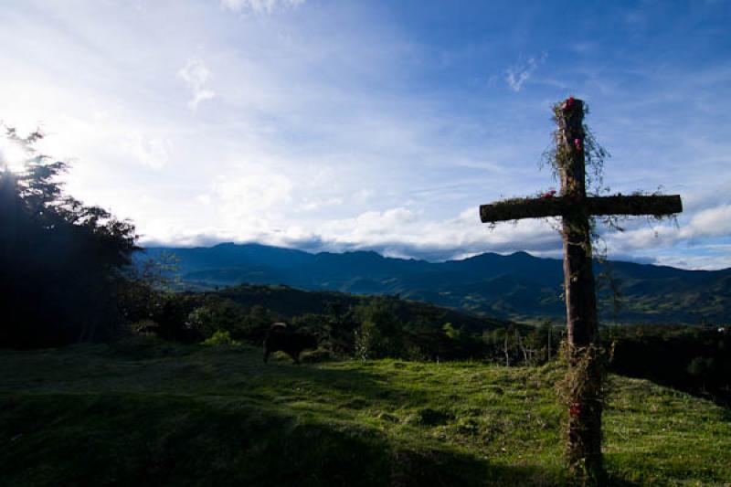 Paisaje de Silvia, Cauca, Popayan, Colombia