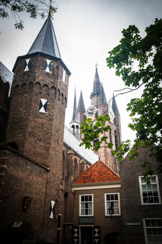 Oude Kerk de Delft, Holanda, Paises Bajos, Europa ...