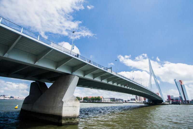 Puente de Erasmusbrug, Rotterdam, Holanda, Paises ...
