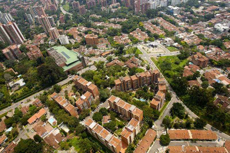 Panoramica del El Poblado, Medellin, Antioquia, Co...