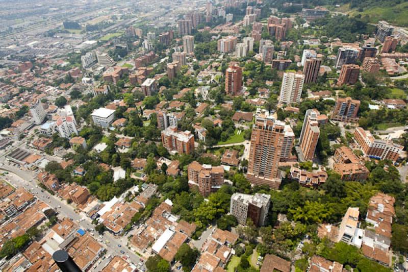 Panoramica del El Poblado, Medellin, Antioquia, Co...