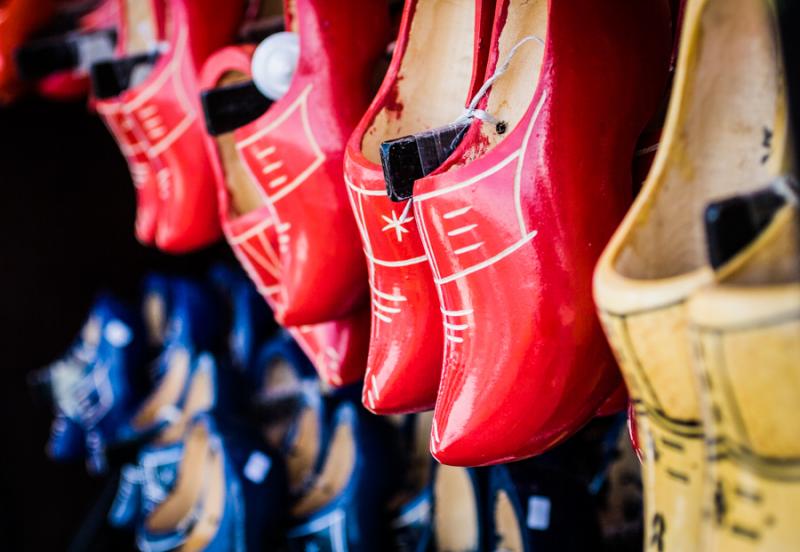 Zapatos de Madera Tradicionales, Rotterdam, Holand...