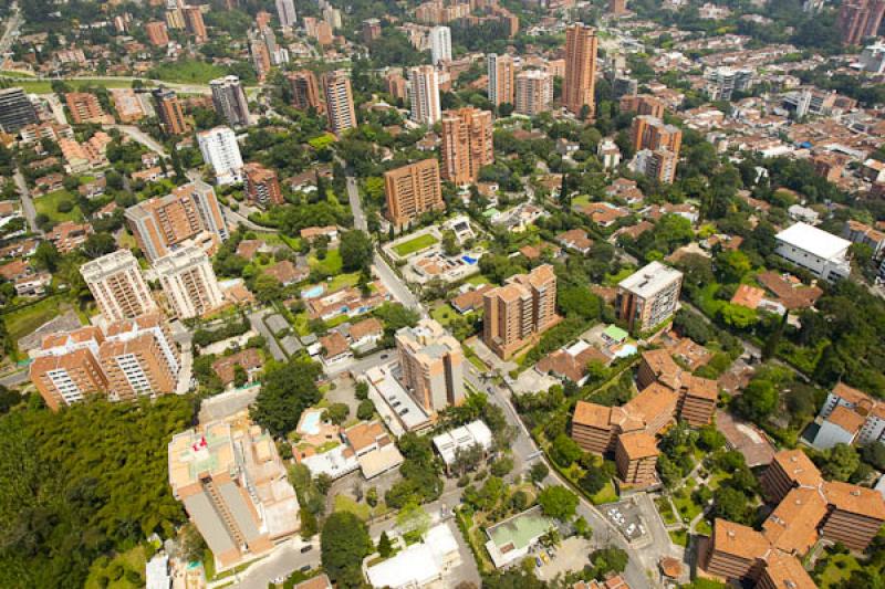 Panoramica del El Poblado, Medellin, Antioquia, Co...