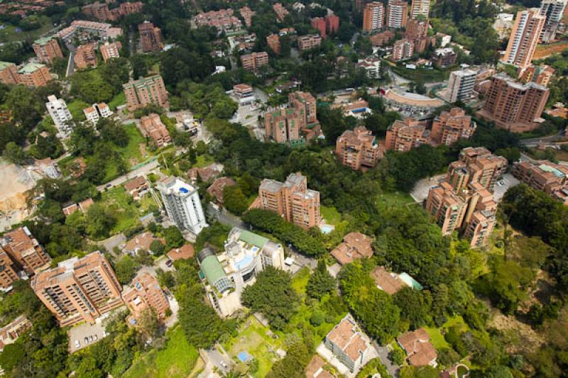 Panoramica del El Poblado, Medellin, Antioquia, Co...