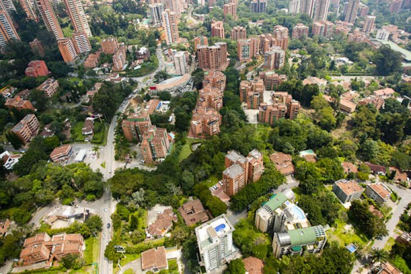 Panoramica del El Poblado, Medellin, Antioquia, Co...