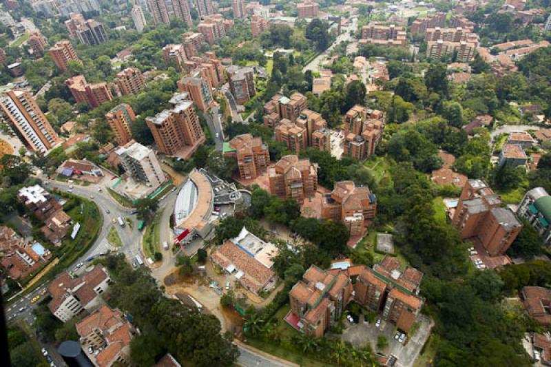 Panoramica del El Poblado, Medellin, Antioquia, Co...