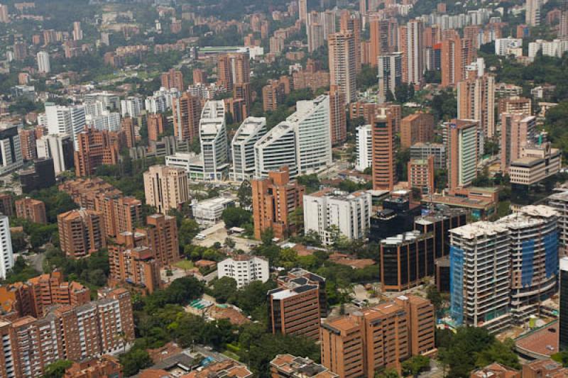 Panoramica del El Poblado, Medellin, Antioquia, Co...