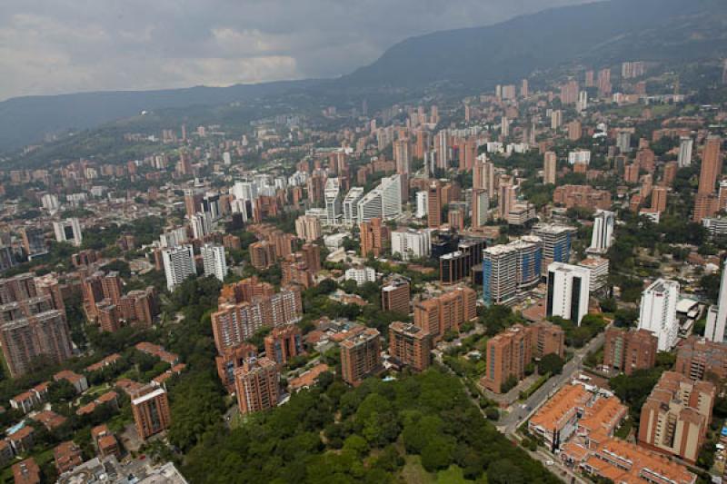 Panoramica del El Poblado, Medellin, Antioquia, Co...