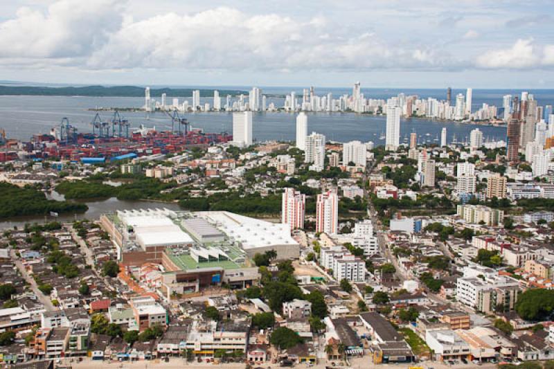 Panoramica de la Ciudad de Cartagena, Bolivar, Col...