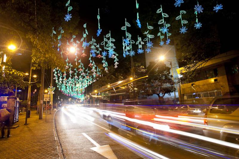 Avenida la Playa, Alumbrado del 2009, Medellin, An...