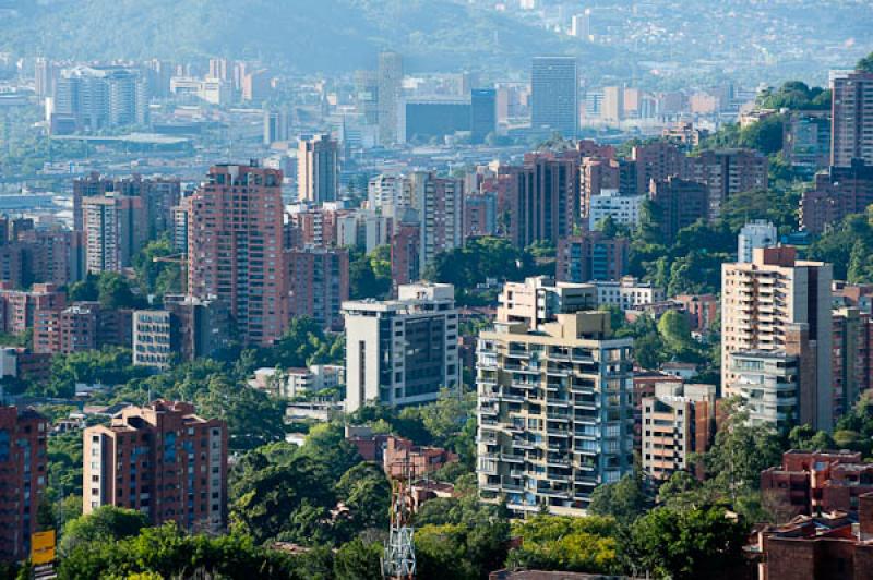 Panoramica El Poblado, Medellin, Antioquia, Colomb...