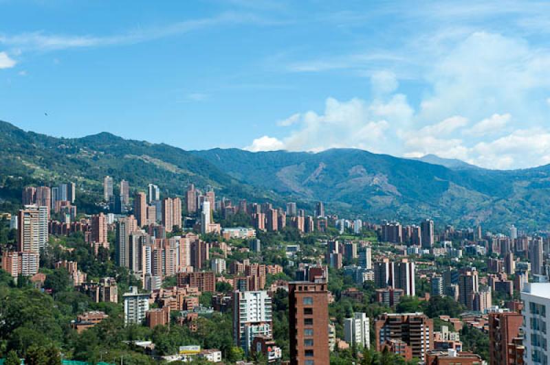 Panoramica El Poblado, Medellin, Antioquia, Colomb...