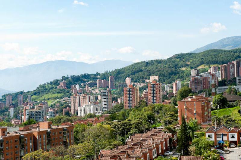 Panoramica El Poblado, Medellin, Antioquia, Colomb...