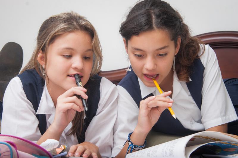 Niñas Estudiando