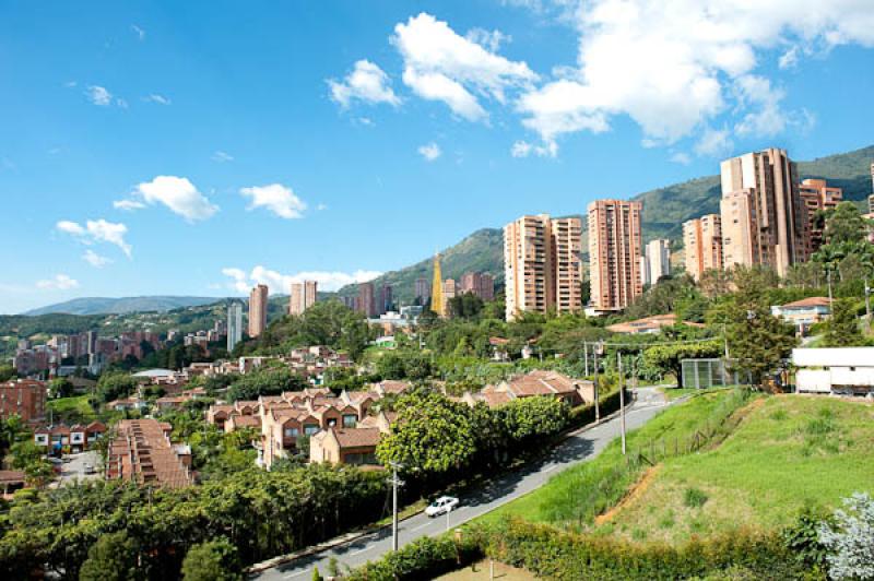 Panoramica El Poblado, Medellin, Antioquia, Colomb...