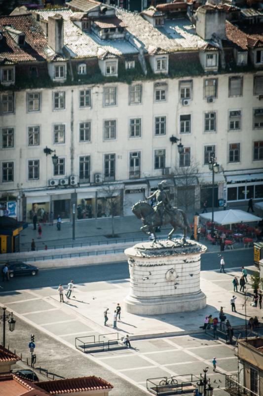 Plaza de Figueira, Lisboa, Portugal, Europa Occide...