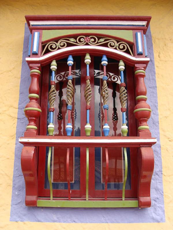 Ventana Colonial, Pueblito Boyacense, Tocogua, Dui...