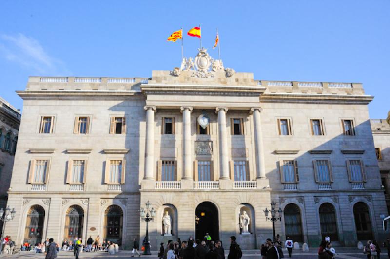 Ayuntamiento de Barcelona, Barcelona, CataluÃ±a,...