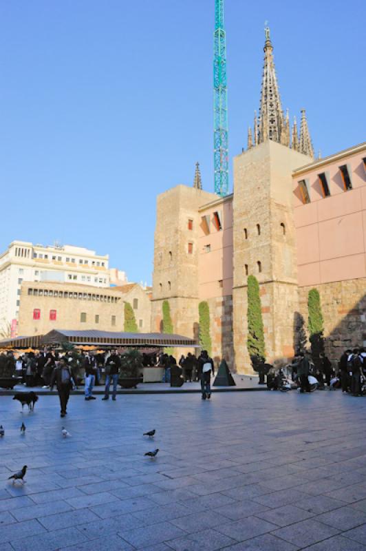 Plaza Nova, Barcelona, CataluÃ±a, EspaÃ±a, Eur...