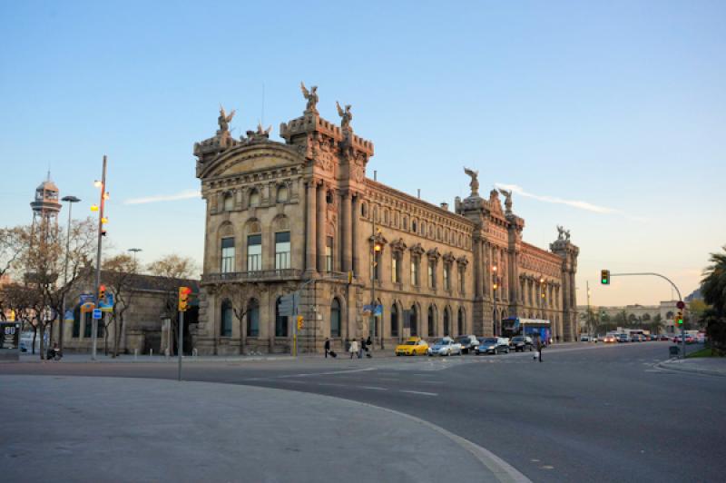 Casa de Aduanas, Port Vell, La Rambla, Barcelona, ...