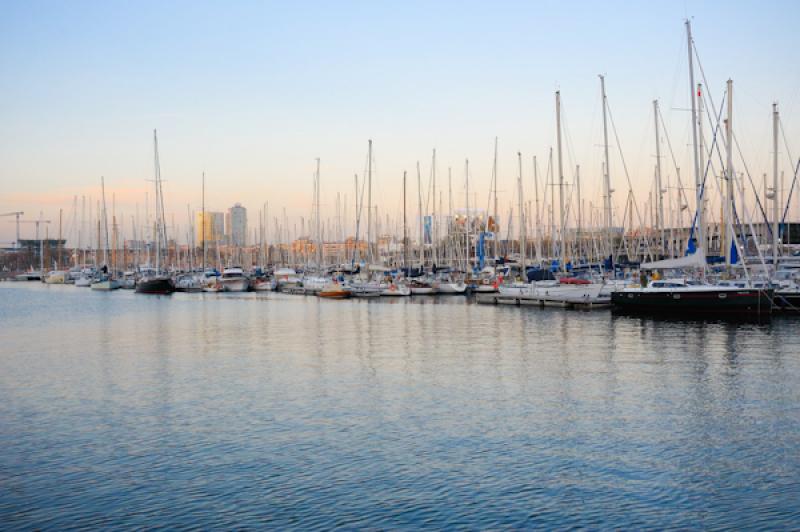 Puerto Deportivo, Port Vell, La Rambla, Barcelona,...