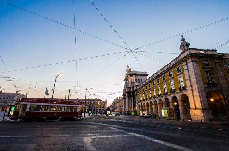 Plaza de Figueira, Lisboa, Portugal, Europa Occide...