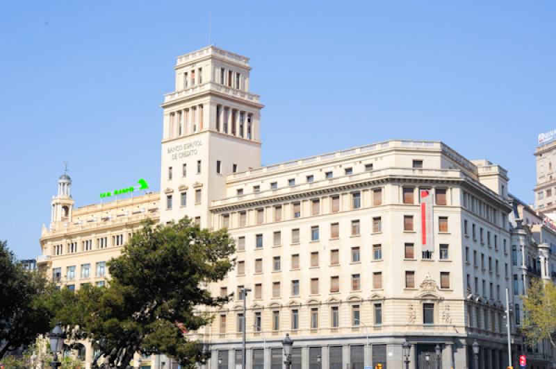 Banco EspaÃ±ol de Credito, La Rambla, Barcelona,...