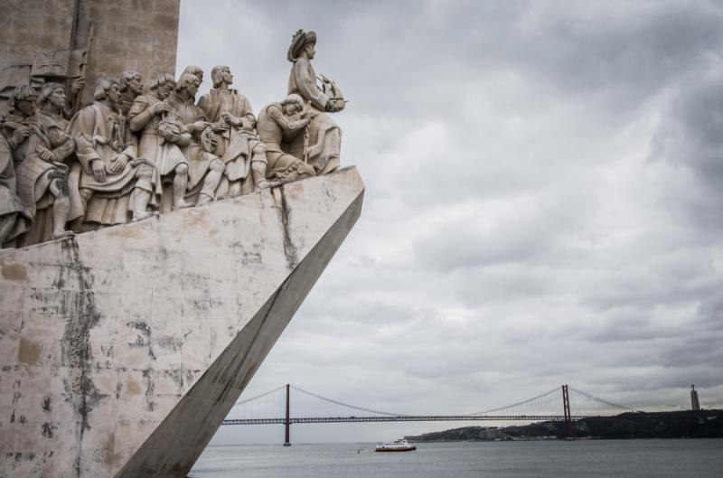 Monumento a los Descubrimientos en Belem, Lisboa, ...