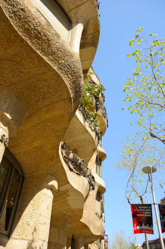 Casa Mila, Paseo de Gracia, Barcelona, CataluÃ±a...